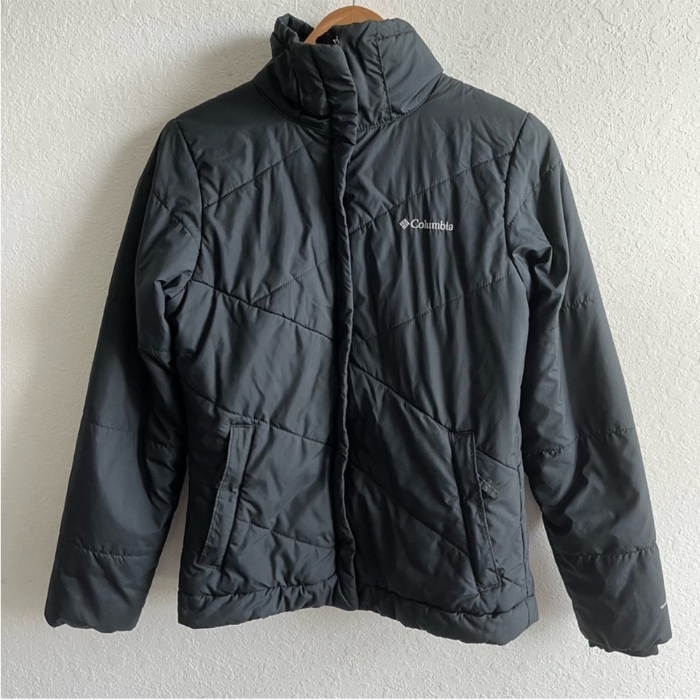 Columbia Black Quilted Puffer Jacket Size Medium